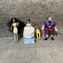Disney Pocahontas lot of 4 pvc meal toy figures Governor Ratcliffe Chief