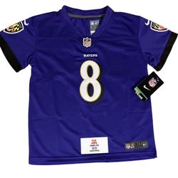 Kids Lamar Jackson Baltimore Ravens NFL Jersey 7-9Y