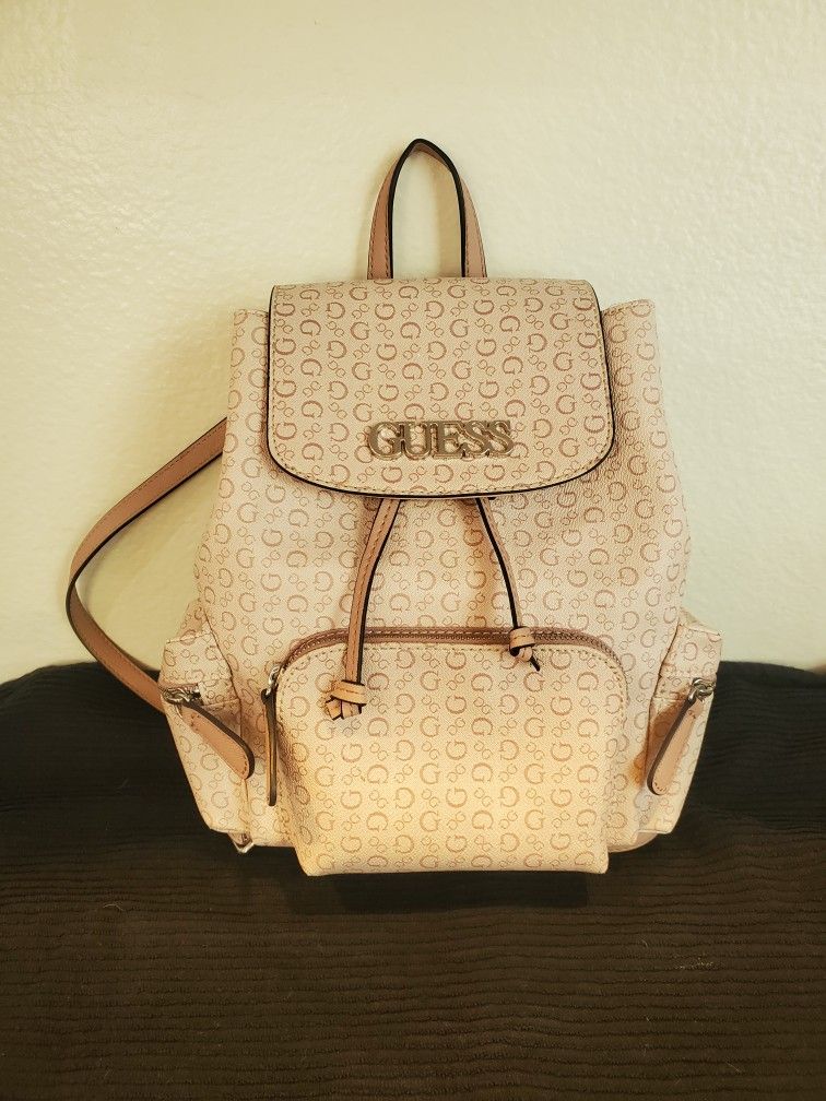 AUTHENTIC GUESS BETHESEDA MINI BACKPACK ROSE MINT CONDITION