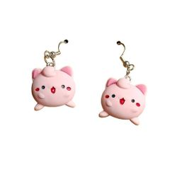 Pokemon Jiggly Puff Chibi Charm Dangle Earring