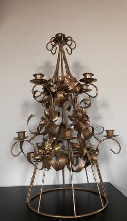 Candle Holding Christmas tree