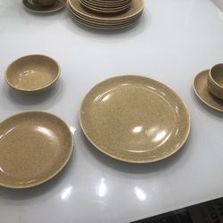 Vintage Speckled Dinnerware