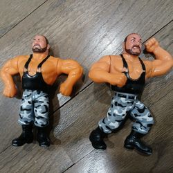 WWE  WWF Bushwhackers Luke and Butch Wrestling Action Figure 1991 Hasbro $100 OBO 