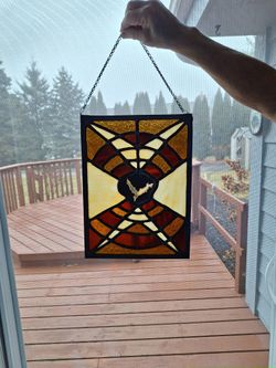 Stained Glass Hanging Panel