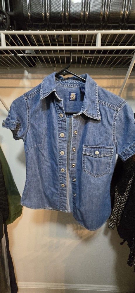 Jean Button Up Shirt