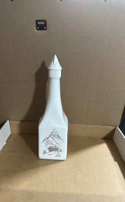 Vintage White Milk Glass Seagram’s, Empty, Collectable
