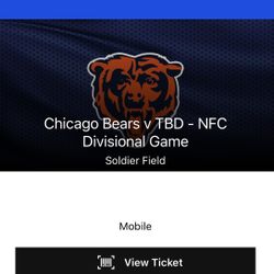 Chicago Bears Divisional Playoff Game Tickets