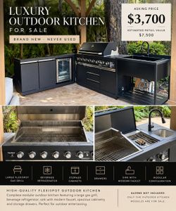 Luxury Outdoor Kitchen. Never used.