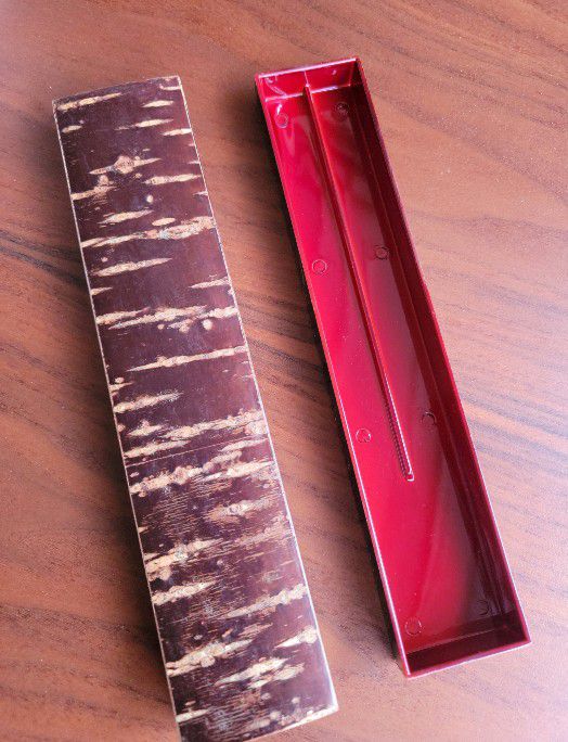 Diane Love For Mikasa Natural Cherry Bark Chopstick Holder Vintage 