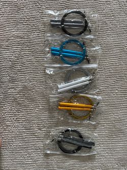 5 Premium Aluminum Adjustable Cable Jump Rope – Heavy Duty Speed Rope