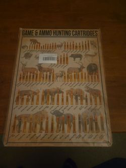 Game& ammo metal sign