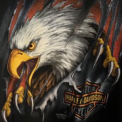 Vintage 1990 3D Emblem Harley Davidson T