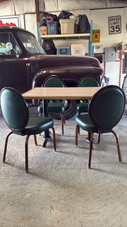 Restaurant table and chairs