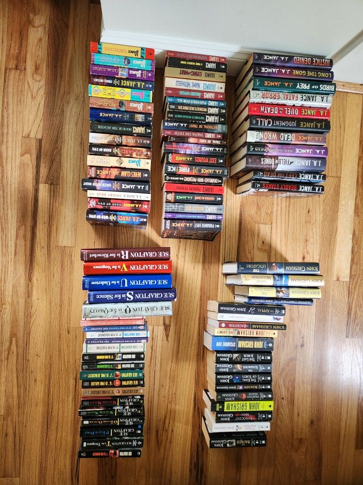Books - JA Jance. John Grisham. Sue Grafton