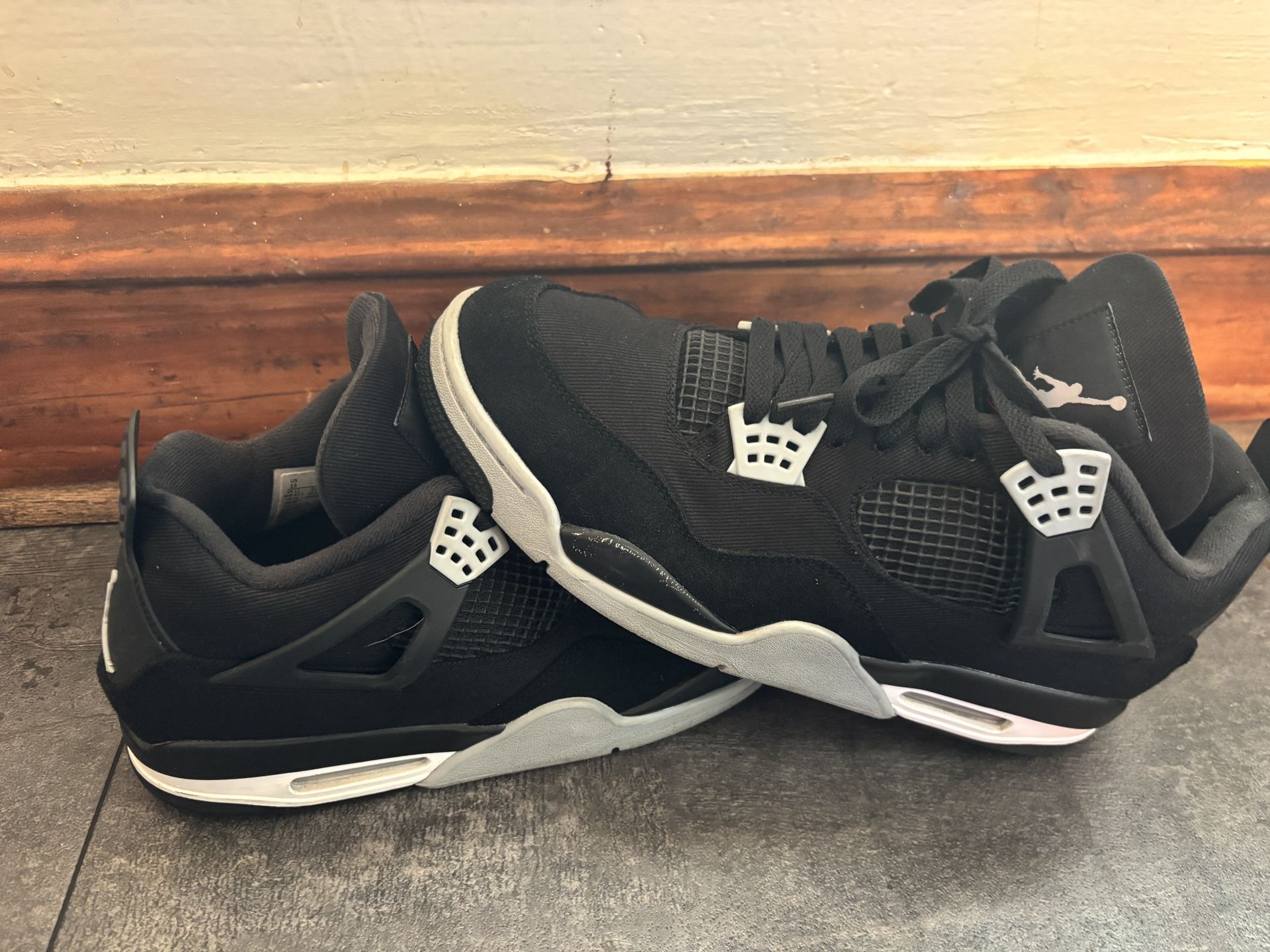 Jordan 4 Black Canvas