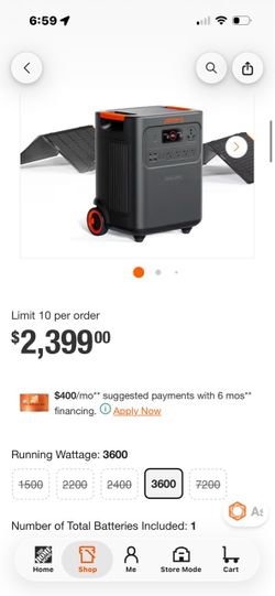 Jackery 7200 watt