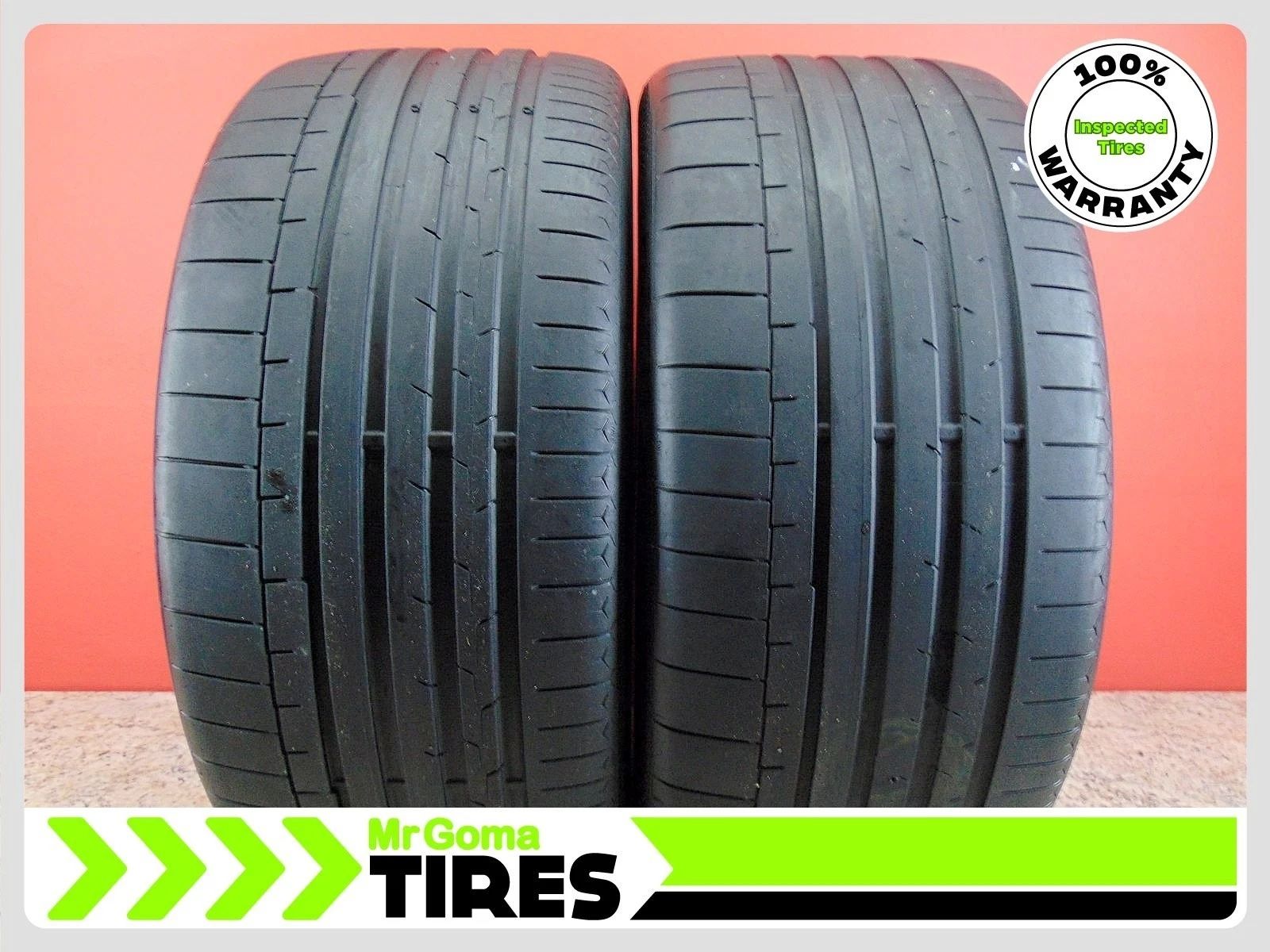 2 CONTINENTAL SPORTCONTACT 6 AO XL 295/35/23  USED TIRES 73% LIFE 108Y * PRODUCTION YEAR 2023 - 2024* INSTALLATION INCLUDED *  