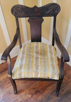 Antique Side Chair With Orignal Horsehair Filling