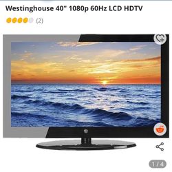 Westinghouse Brand 40” Flat Screen 1080P LCD HDTV Television W Attached Base 