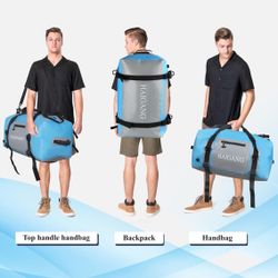 110L Waterproof Duffel Bag, Large Capacity, Adjustable Thickened Straps and Handles, Zip Closure, Air Valve Keeps Equipment Safe, Perfect For Boating 