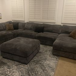 Huge Dark Grey Sectional 