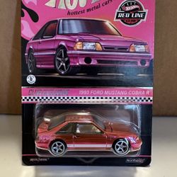 2 Available Hotwheels Red Line Pink Mustang Cobra