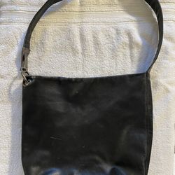 Vintage Marco Buggiani Black Leather Bucket Bag, Made in Italy, Great Condition - free Checkbook cover Included