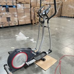 NEW  Elliptical Machine, Magnetic Training Machine for Home Use with Pulse Rate Grips and LCD Monitor