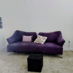 Purple Velvet Sofa For Sale