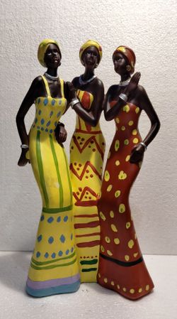 African Resin Decorative Art Statue 