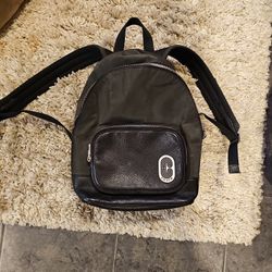 Coach Leather And Nylon Backpack 