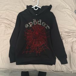 Sp5der Rhinestone OG Web V2 Hoodie 