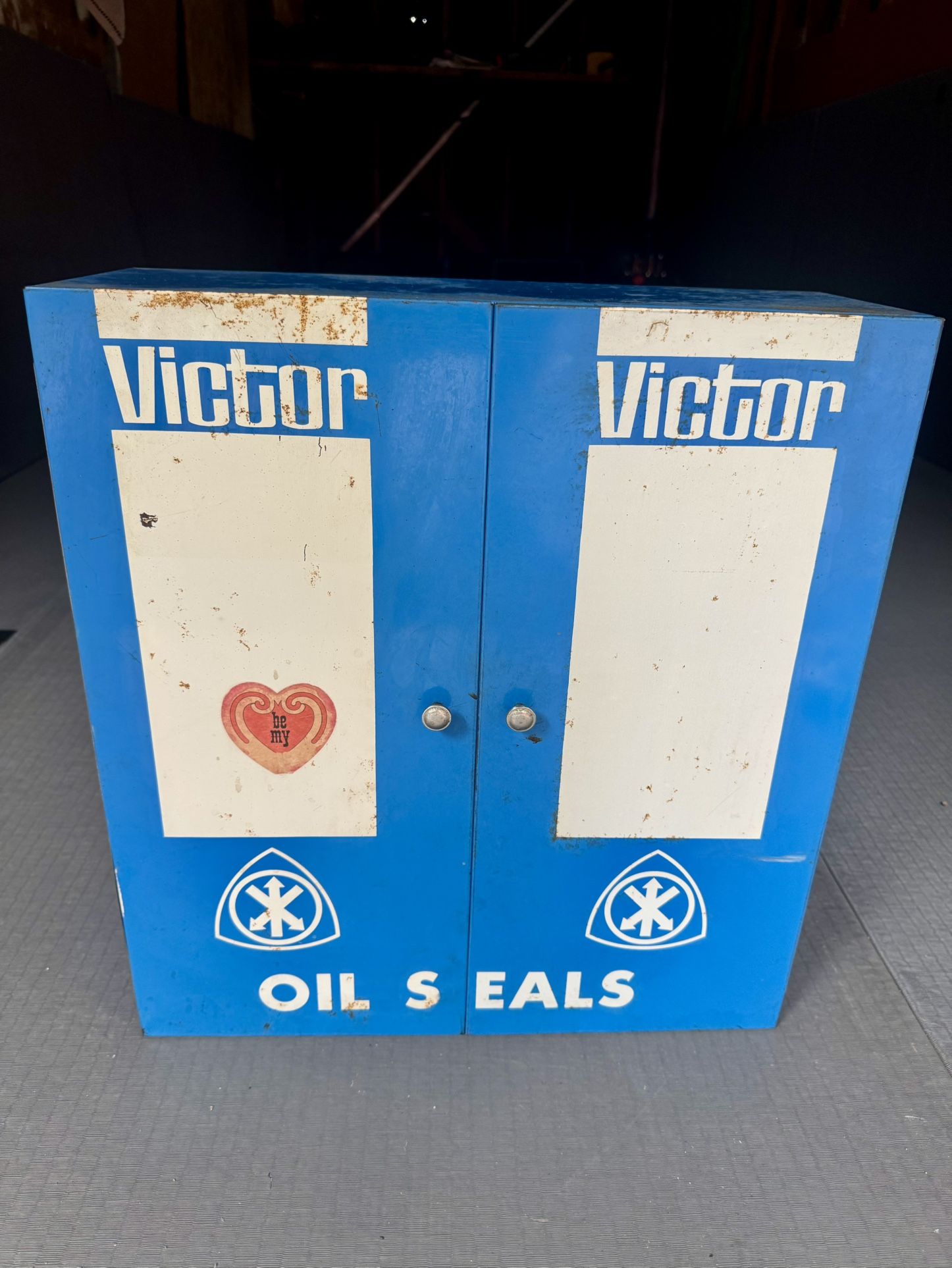 Vintage Victor Oil Seals Cabinet