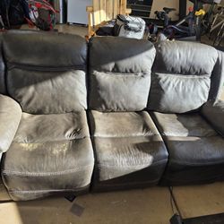 2 Couches Love Seat And 3 Seater Recliner