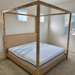 Pottery Barn King Size Bed Frame And Mattress