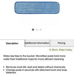 Rubbermaid Commercial 18” Mop/dusters 