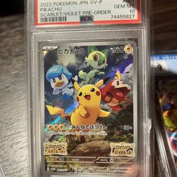 PSA 10 Pikachu 001/SV-P Promo Pokemon Card Japanese Scarlet & Violet GEM MINT