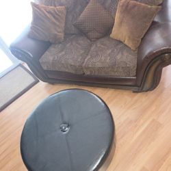 Love Seat  & Ottoman 