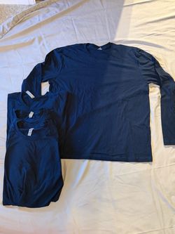 Lot of long sleeve next level apparel t shirts