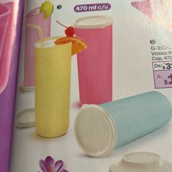 Set De Cuatro Vasos De Casi Medio Litro Cada Uno