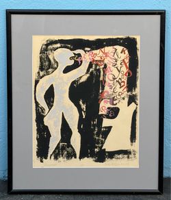 1968 Audrey Hubburd "Communicate" print