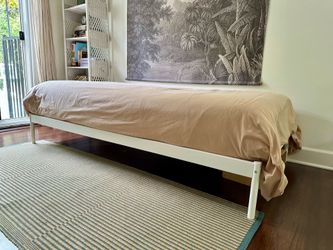 Bed Frame - Ikea VEVELSTAD white, Twin