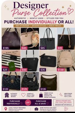 Designer Handbag Collection – Authentic Buy Some or Buy All 👜