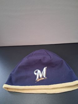 Milwaukee Brewers Beanie Logo Hat Navy Blue w/ Fleece Lining MLB Baseball