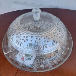New covered serving dish platter