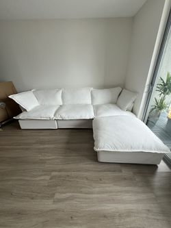 White Cloud Sectional (New In Boxes)
