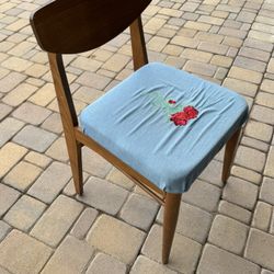 Vintage walnut dining chair