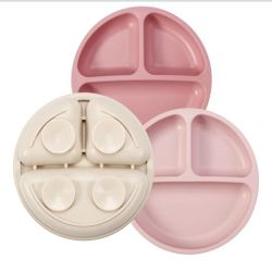 PandaEar Toddler Silicone Plates