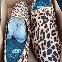 Dr Scholl’s Women’s Ruler Tan/Blk Leopard Shoes Collection size 9 New in Box