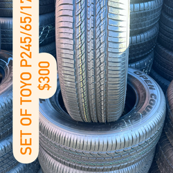 Set of four used 245/65R17 $300